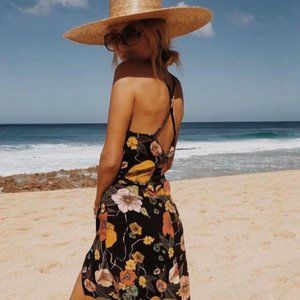 XIX Palms Midi Dress- Guadalupe Print